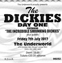 The Dickies - The Underworld, Camden, London 7.7.17